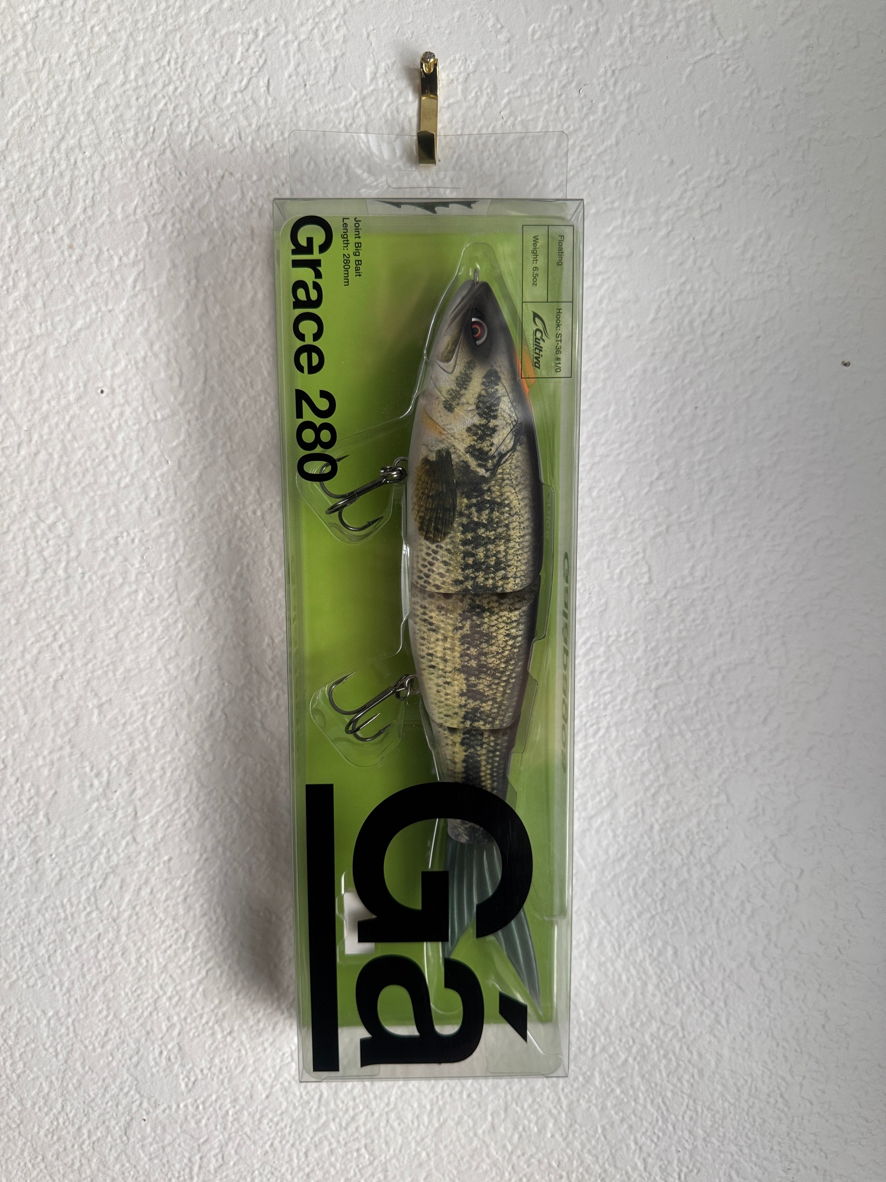 Real Bass Style Grace 280F Galapagos Floating Jointed Swimbait Lure: Big Bait 280mm