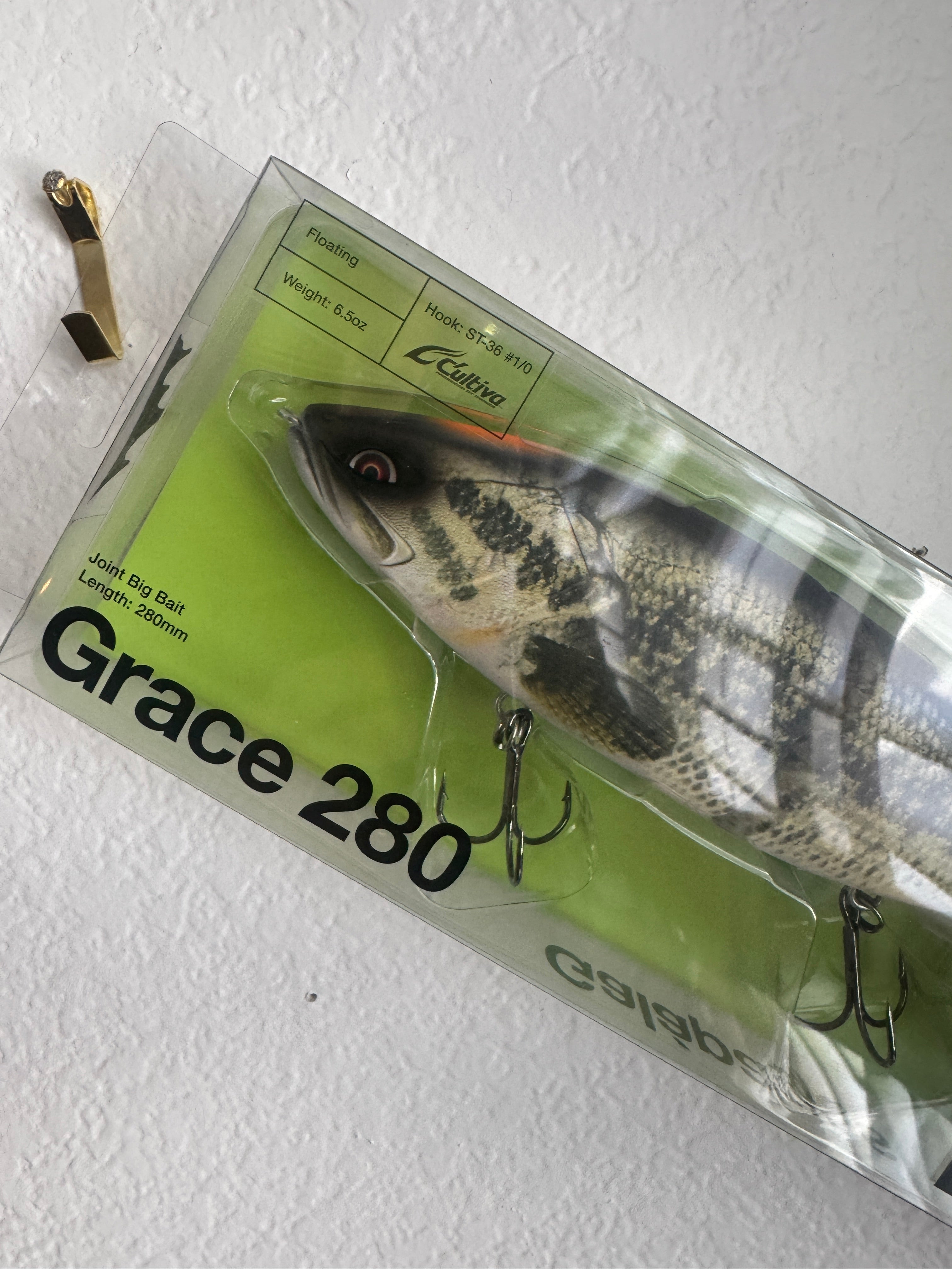 Real Bass Style Grace 280F Galapagos Floating Jointed Swimbait Lure: Big Bait 280mm